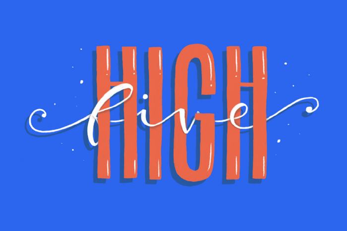 Anja Grohmann, highfive, Illustration - Lettering