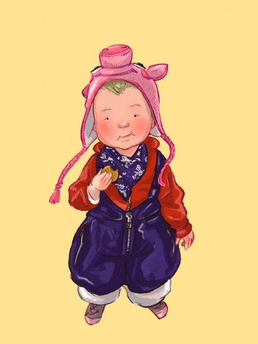 Laura Schindler, Kinderbuch_Kind_im_Schneeanzug