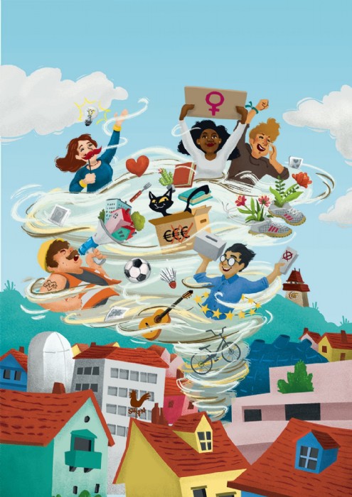 Laura Schindler, Lendwirbel_Cover_Editorial_Wimmel