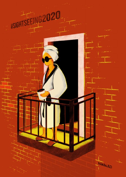 Andrea Kurtz, Sightseeing 2020 - Posterdesign - pe