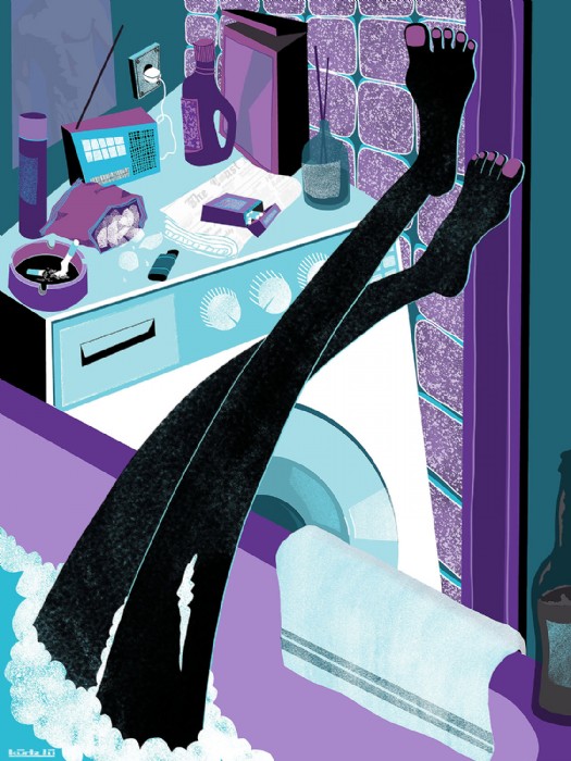Hot tub (persönliches Projekt), abstract illustrat