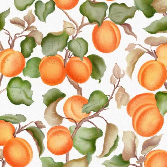 Geentanjali Behera, Apricots- Surface pattern desi