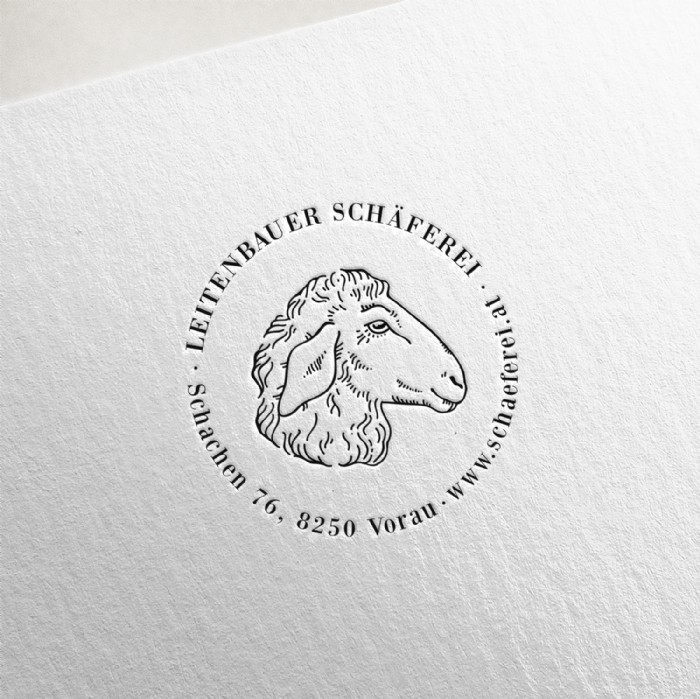 Jana Grabner, Leitenbauer Logo Schaeferei, Illustr