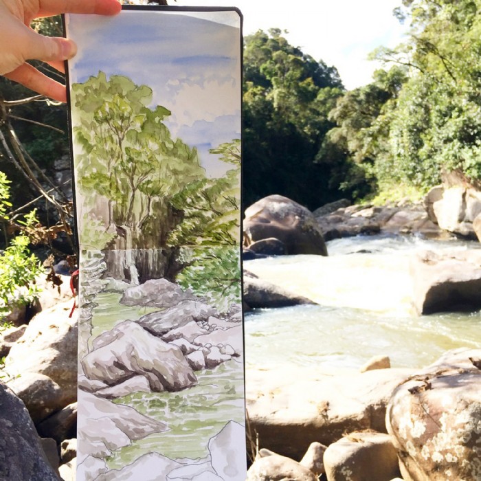 Jana Grabner, nationalpark-urbansketching, Illustr