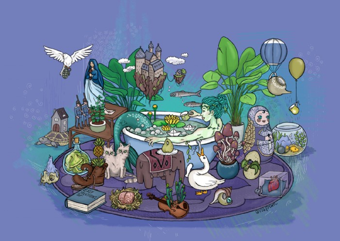 Anna Prem, Meerjungfrau_personalproject, Illustrat