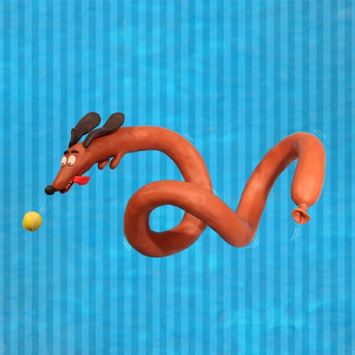 Karin Csernohorski, a Sausagedog_Clay Illustration