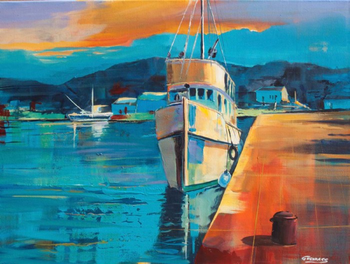 Reinhard Gussmagg, Acryl Fischkutter