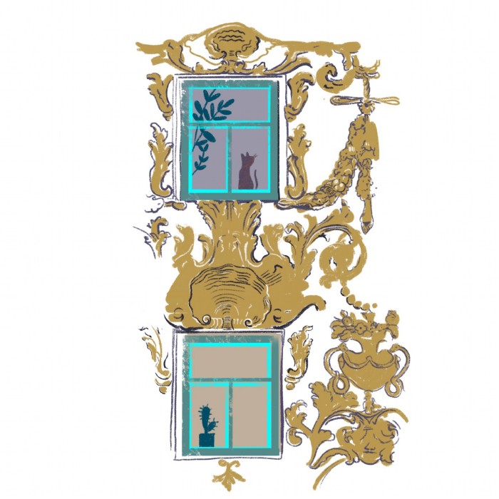 Eva Pils, Historische Graz Fassade_Kinderbuch, Ill