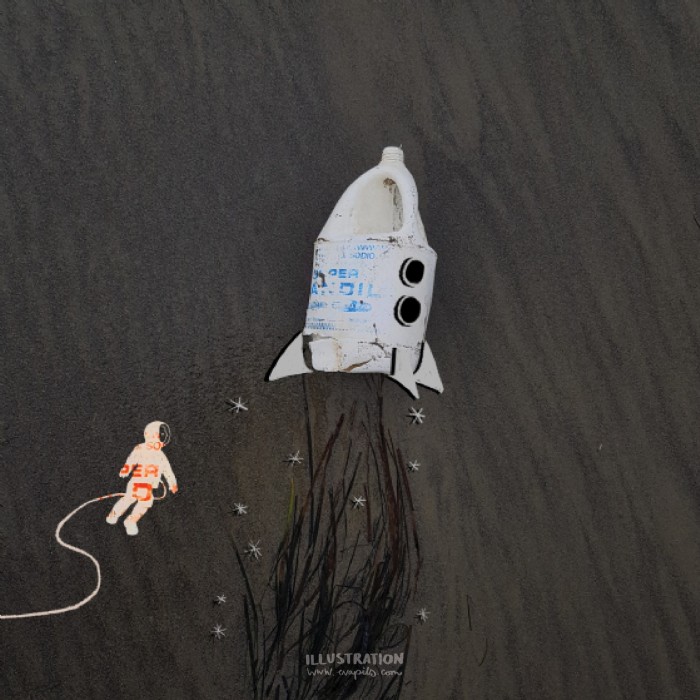 Eva Pils, Plastic Planet_Little things Serie, Illu