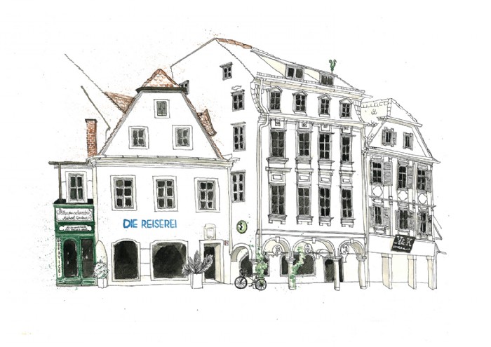 Laura Feller, Die Reiserei_Architekturillustration