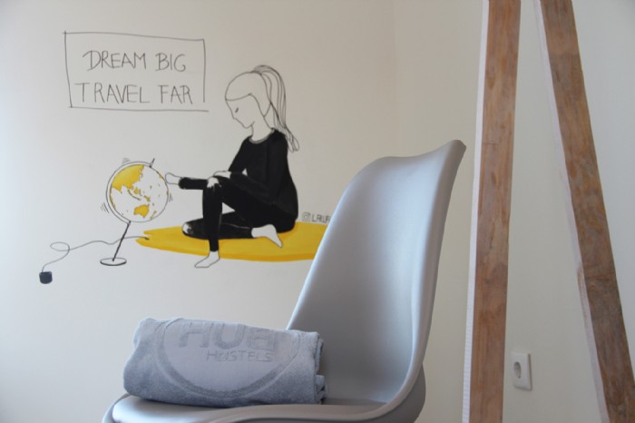 Laura Feller, Dream Big_Wandbild_Aktion Hostel, Il