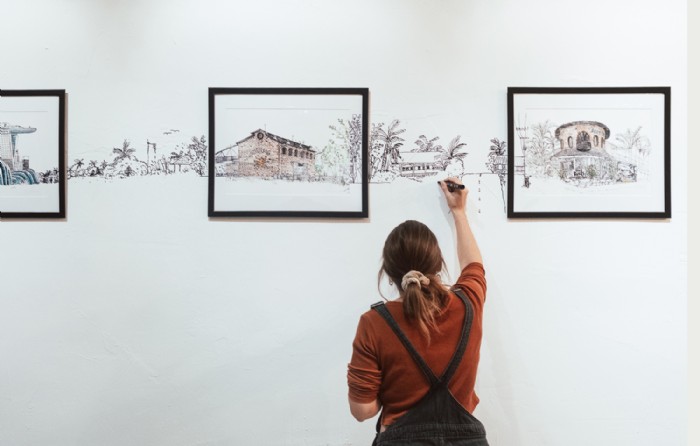 Laura Feller, Sketchbook Travel Edition Vol 2_Wand